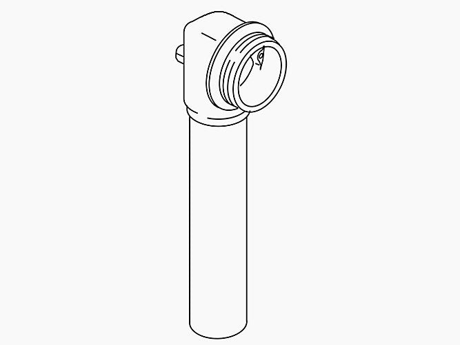 Kohler 1001131-Sn Overflow Ell & Tube Assembly - Vibrant Polished Nickel
