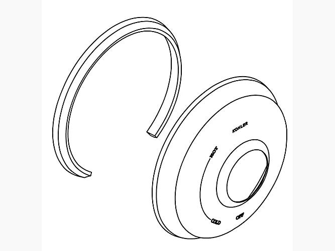 Kohler 1015367-Cp Escutcheon Assembly