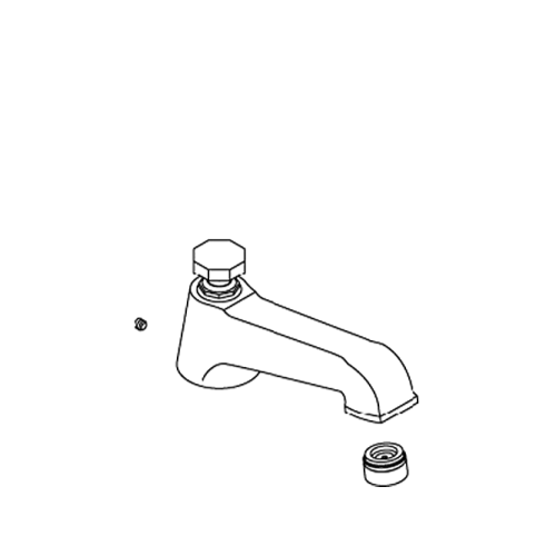 Kohler 1031772-A-Cp Spout Assy-Deck Mount-Plain