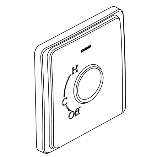 Kohler 1032054-Sn Escutcheon- Rite-Temp
