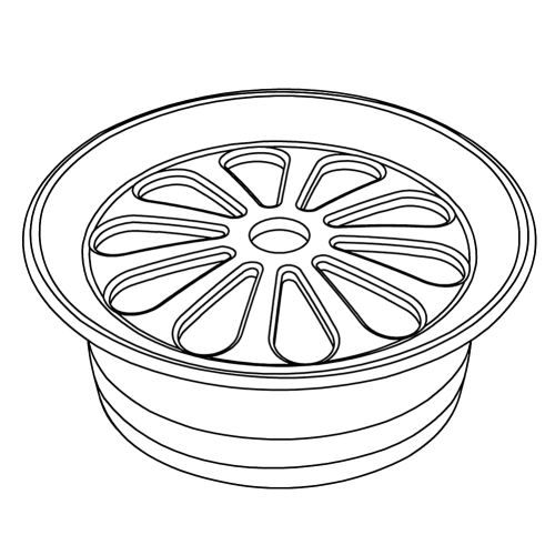 Kohler 1032256-Vf Trim Ring- Grid Drain