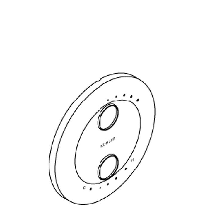 Kohler 1036313-Pgd Escutcheon- Stacked