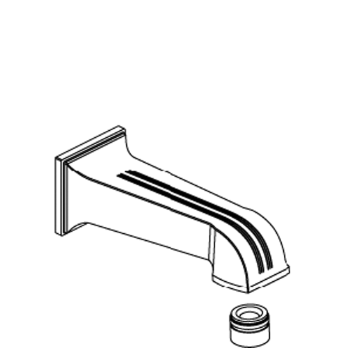 Kohler 1042149-A-Sn Spout Assy- Wall Mount Bath- Plain