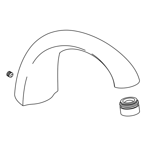Kohler 1049546-Cp Spout Assy- D-M Bath W/Div