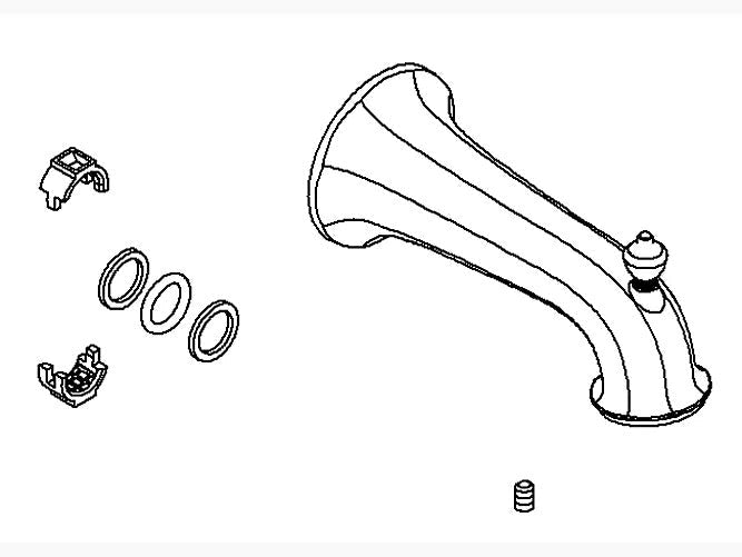 Kohler 1097031-Cp Spout Assembly