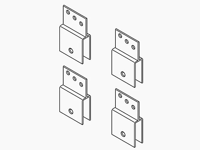 Kohler 1205305-Abz Skin Pack- Hanger Brackets 1/4" Glass