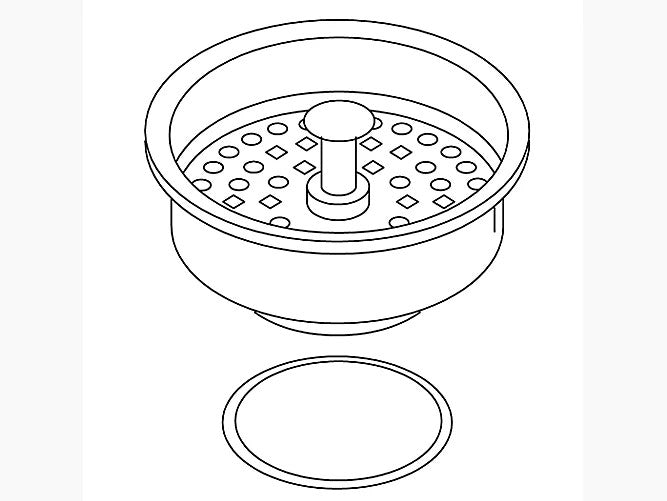 Kohler 1217618-Sn Strainer Cup Assy