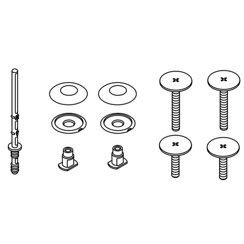 Kohler 1232262-96 Low Profile Bolt Cap Service Kit