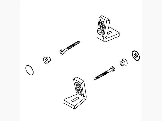  Kohler 1192739-0 Floor Mounting Kit (Assembly)